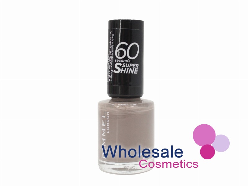 9 x Rimmel 60 Seconds Super Shine Nail Polish - 810 GRUNGY GREY